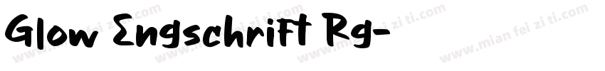 Glow Engschrift Rg字体转换